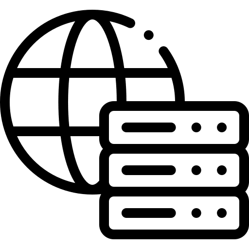 servicio hosting web icono