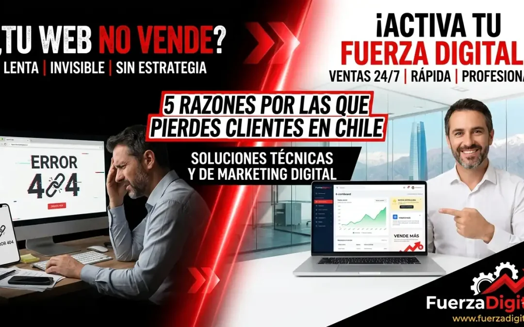 ¿Por qué mi sitio web no vende? 5 Errores que matan tus ventas en Chile