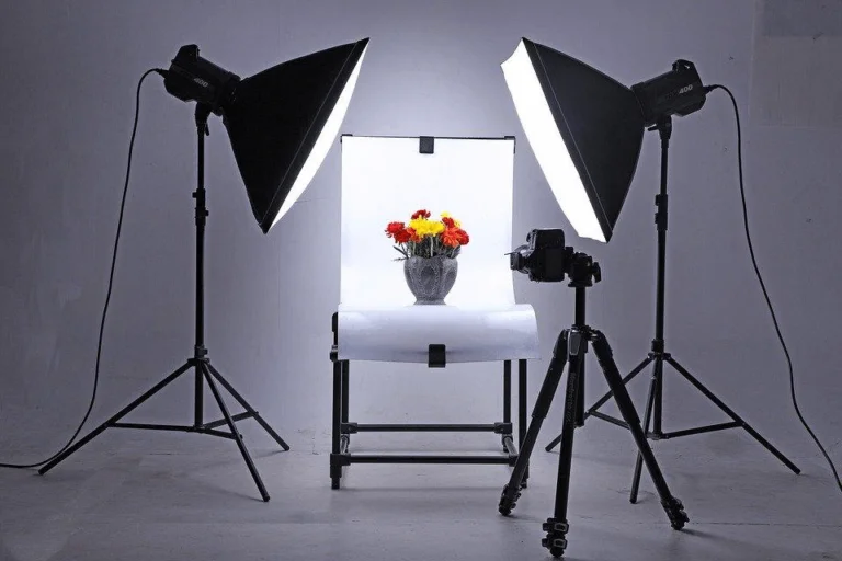 set iluminación fotografía producto